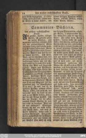 Communion-Büchlein.