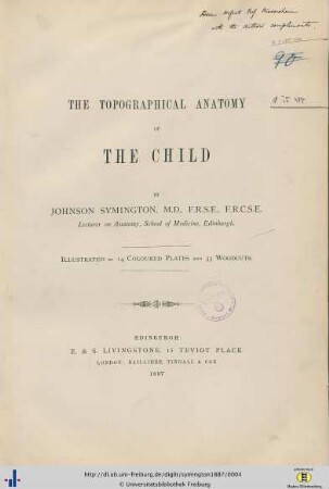 The Topographical Anatomy of the Child
