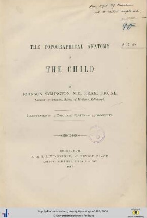 The Topographical Anatomy of the Child