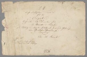 24 Keyboard pieces; org; op. 20 - BSB Mus.Schott.Ha 10289-2