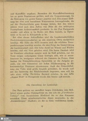 Die Entstehung der Landschaft