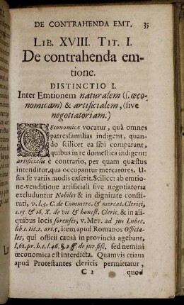 Lib. XVIII. Tit. I. - Tit VI.