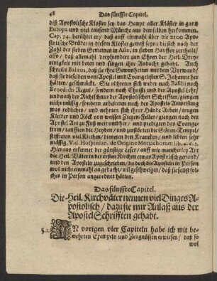 Das fünffte Capitel.