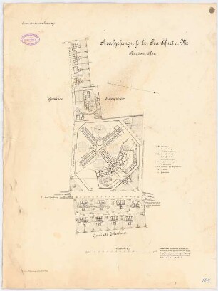 Strafgefängnis, Frankfurt/Main: Lageplan 1:1000