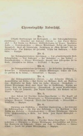 Chronologische Uebersicht