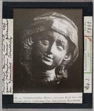 Schweinfurt: Privatsammlung, Kopf einer sterbenden Maria