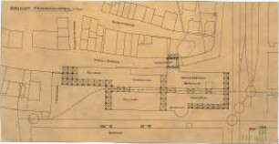 Fischer, Theodor; Friedrichshafen; Postgebäude - Lageplan