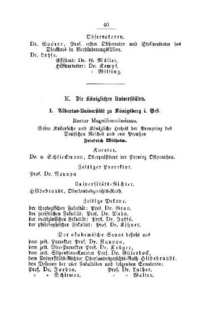 Die Königlichen Universitäten