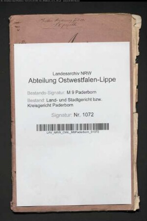 Erblasser: Reitemeyer, Andreas; Erblasser: Reitemeyer, Maria Franziska, geb. Schnittger: