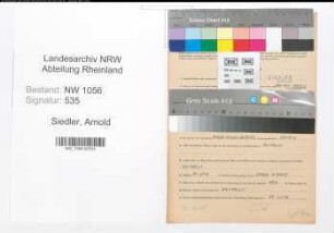Entnazifizierung Arnold Siedler , geb. 20.03.1902 (Lehrer)