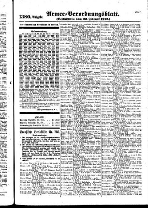 1380.Ausgabe. Donnerstag, 22. Februar 1917