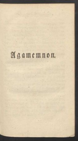 Agamemnon