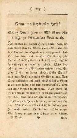 Neun und sechszigster Brief