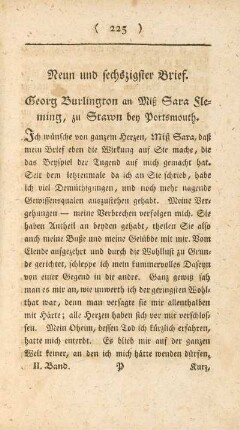 Neun und sechszigster Brief