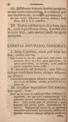 Libertas. Imputatio. Conscient.