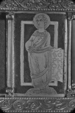 Tragaltar des heiligen Gregorius — Längsseite mit den Propheten Hosea, Amos, Abdias, Jonas, Micheas und Sophonias — Der Prophet Sophonias