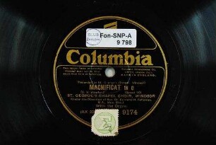 Magnificat in G / (C. V. Stanford)