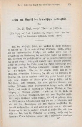 271-316 Ueber den Begriff der himmlischen Leiblichkeit
