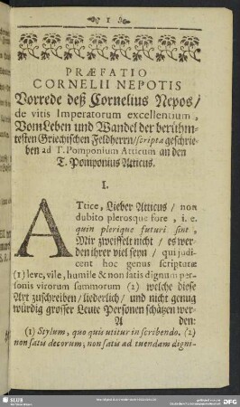 Praefatio Cornelii Nepotis