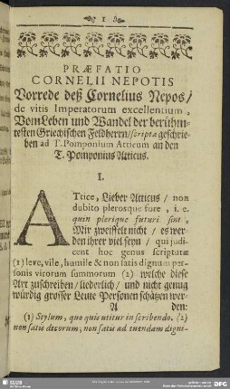 Praefatio Cornelii Nepotis