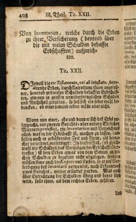 408-418, Titulus XXII - XXIV