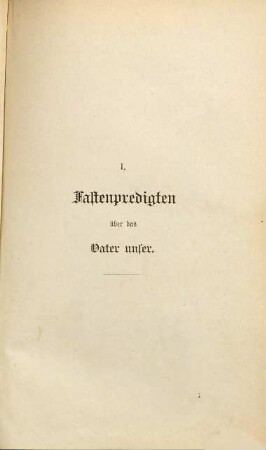 Predigten und Ansprachen, 1