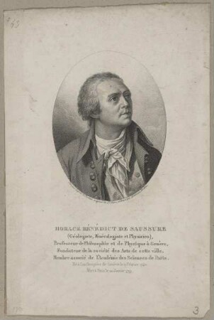 Bildnis des Horace Bénédict de Saussure