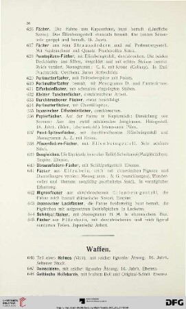 Waffen (Nr. 646-666)