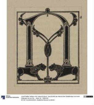Initiale n für: Heinrich Boos. Geschichte der rheinischen Städtekultur von ihren Anfängen bis zur Gegenwart mit besonderer Berücksichtigung der Stadt Worms. Berlin: Stargardt 1897
