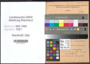 Entnazifizierung Otto Rieckhoff , geb. 07.04.1900 ()