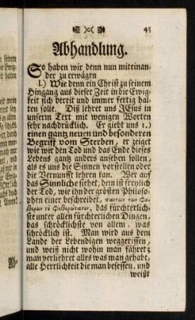 45-74, Abhandlung.