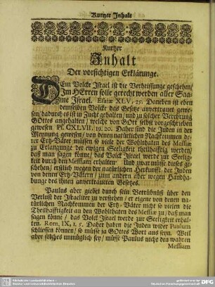 Kurtzer Inhalt