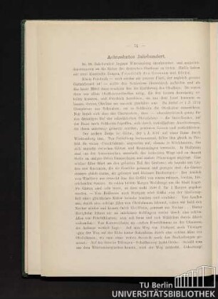 Achtzehntes Jahrhundert.