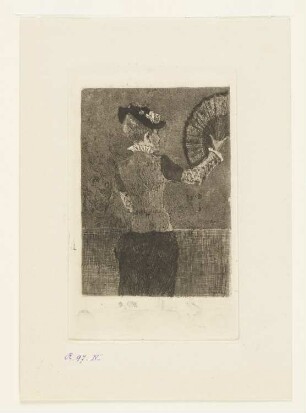 Frau mit Fächer