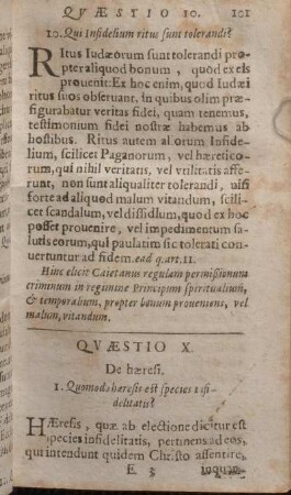 Qvaestio X. De haeresi.