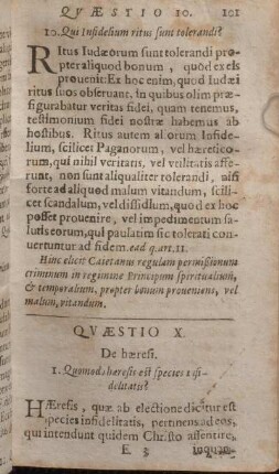 Qvaestio X. De haeresi.