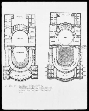 Berlin, Volksbühne, Luxemburgplatz, erbaut von Kaufmann