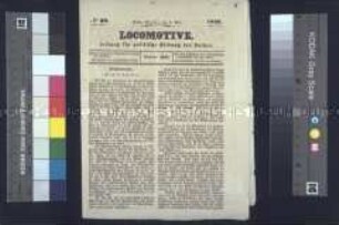 Tageszeitung: Locomotive, Nr. 29; 8. Mai 1848