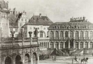 Der Zwingerhof in Dresden