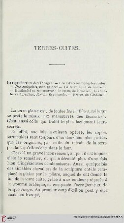 Terres - cuites
