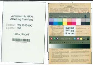 Entnazifizierung Rudolf Doerr , geb. 02.03.1892 (Gastwirt)