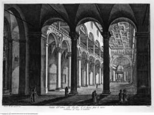 I monumenti più interessanti di Roma ..., Tafel 47: Sant'Agnese fuori le Mura, interno