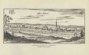 Schivelbein in der Mitte des 17. Jahrhunderts (aus Matthäus Merians Topographia)