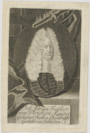 Bildnis des Joh. Adrian von Plencken