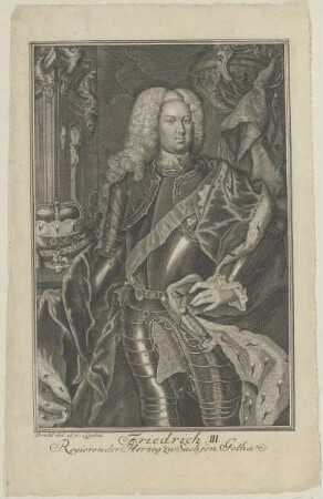Bildnis des Friedrich III zu Sachsen Gotha