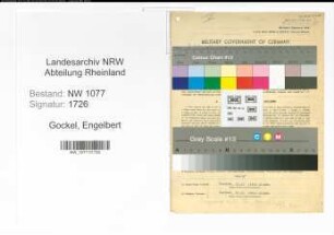 Entnazifizierung Engelbert Gockel , geb. 11.10.1904 (Polizist)