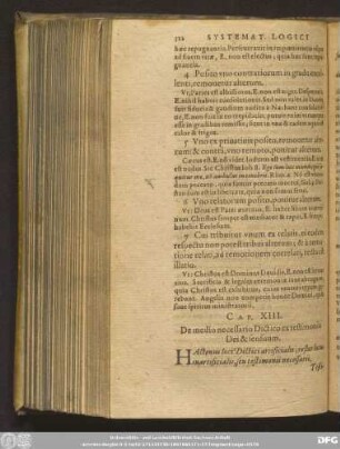 Cap. XIII. De medio necessario Dictico ex testimonio Dei & sensuum.