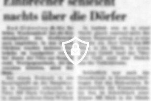 Einbrecher schleicht nachts über die Dörfer