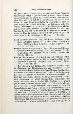 130-131 [Rezension] Rosch ha-schana (Neujahr)