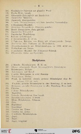 Skulpturen (Nr. 216-252)
